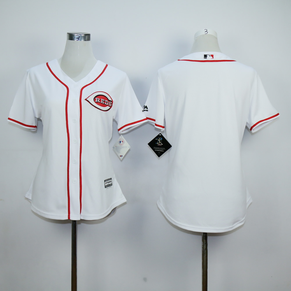 MLB Cincinnati Reds Women black jerseys->women mlb jersey->Women Jersey